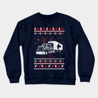 Trucker christmas shirt Crewneck Sweatshirt